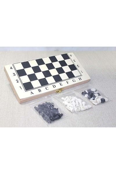 Draco Chess and Backgammon Set with Wooden Box