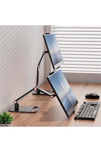 Generic Portable Monitor Holder for 12-17.3 Inch Screen Desk Holder Metal Stand 16 Inch Universal Expandabl