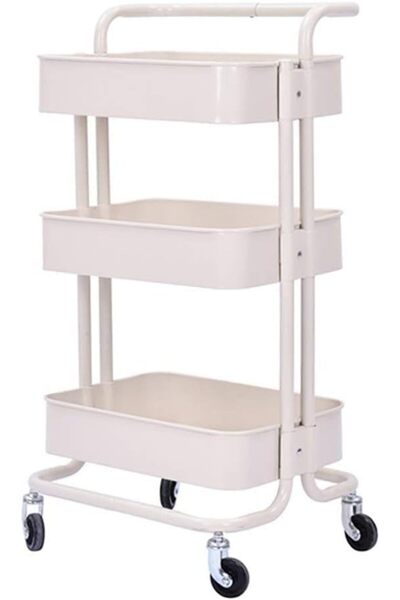 Generic Other Three-layer Movable Small Trolley Living Room Kitchen Storage C...