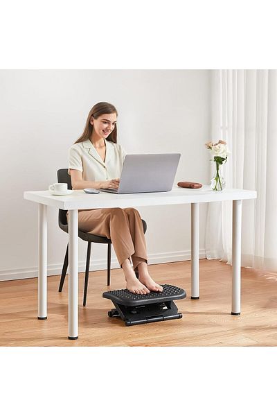 Generic Toriseek Adjustable Under Desk Footrest, Foot Rest for Under Desk at Work with Massage, Foot Stool