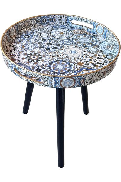 Generic Gesodant Plastics Tray with Detachable Three Wooden 17.7 Inch Legs, Versatile Side Table with Tray