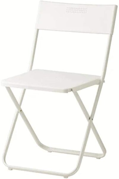 Generic Ikea FEJAN Chair, outdoor, foldable white