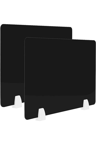 Generic NALACAL Desk Dividers Office Partitions, Privacy Desk Panel Acrylic Shield with Clamps for Offices