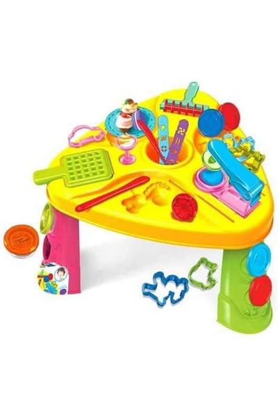Generic Toy Box Multicolour Kids Creative Clay Play Dough Activity Play Table Set With Accessories For Kids