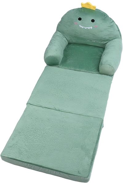 Generic Toddler Sofa Chair, Kids Sofa Couch, 2-in-1 Convertible Lounger, Cute Cartoon Sleeper Couch for Chi