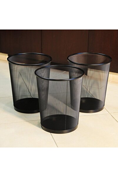 Arabest Small Cylinder Trash Can for Home or Office, 6 Gallon Mesh Round Bins...