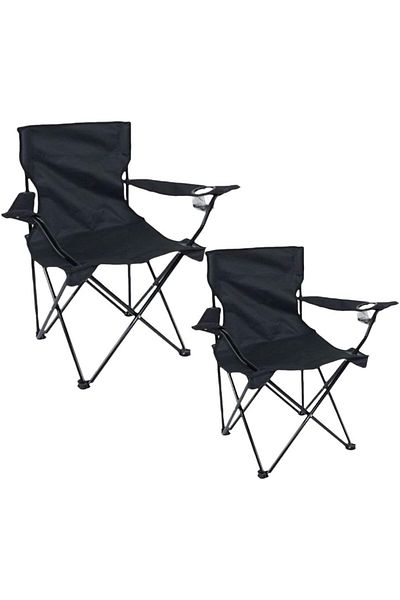 Generic Delopik (2 Pcs) Portable Folding Beach Chair Multi-Purpose Camping Chair for Adult, Lightweight Pat