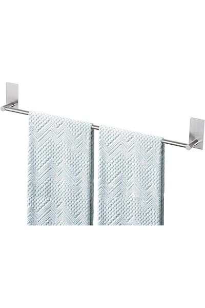 Generic CCOVERY Bath Towel Bars,55cm Stainless Steel Towel Holder,Towel Rack with Double Hooks,Wall Mount T