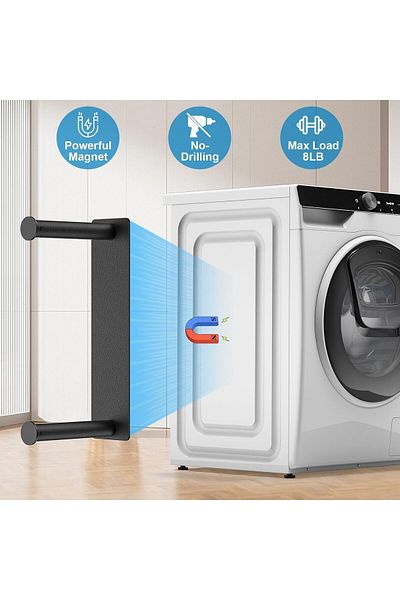 Generic Azonee Hanger Storage Rack, Magnetic Hanger Bracket, For Washing Machine Closet Laundry Room Organi