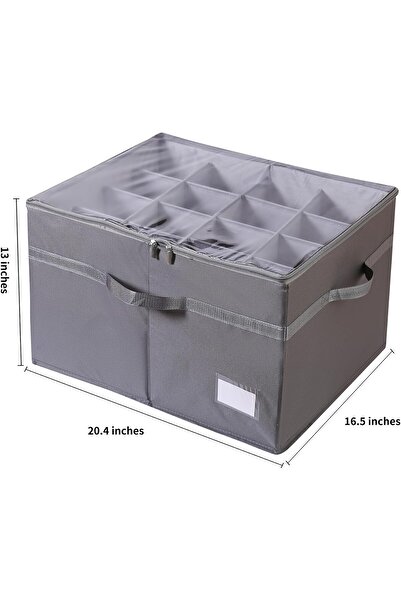 fulina Shoe Organizer for Closet Large Shoe Storage Boxes Fit 16 Pairs, Fabric Shoe Bin with Clear Cover, A