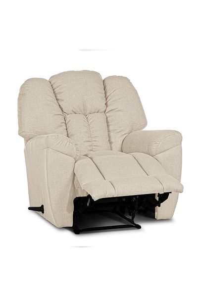 Lazy Vibes Canvas Recliner Chair | Modern Rocking Chair in Luxury Linen Fabric