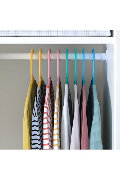 Generic Ikea BAGIS Children's Clothes Hangers, Mixed Pastel Colours, Set of 16