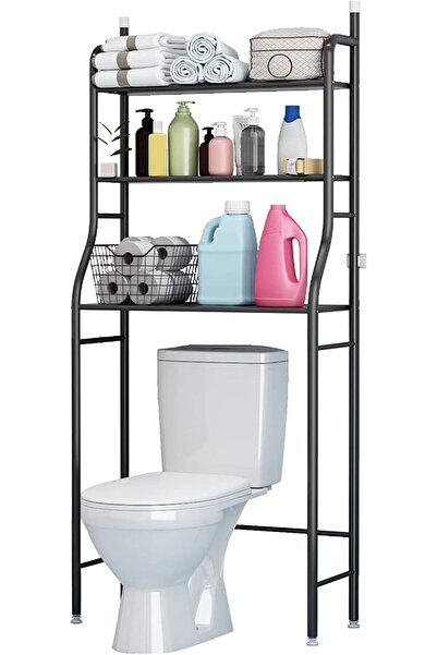 Generic MOSYCLE Bathroom Shelf, Bathroom Rack ,3 Layer Shelf Bathroom Space Saver,Toilet Cabinet Shelving,