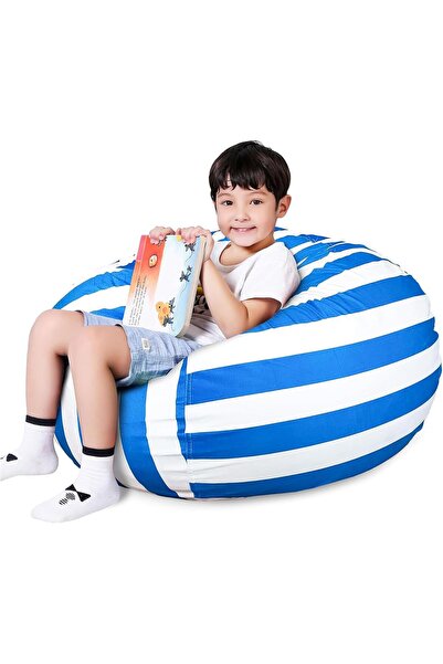 Arabest Bean Bag Cover,Storage Chair Cover for Kids,Stuffable Zipper Beanbag ...