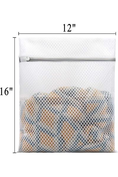 Generic Honeycomb mesh laundry bag, white mesh laundry bag, suitable for delicate washing machines, baby cl