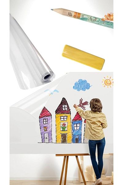 Generic Sweet seven Removable Electrostatic Wall Protector Film - Transparent Self-Adhesive Protective Cove