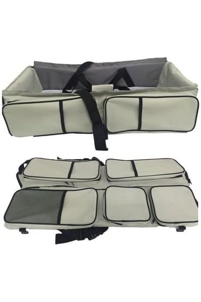 Generic BigForest 3 in 1 Diaper Bags Portable Crib Changing Baby Travel Bed