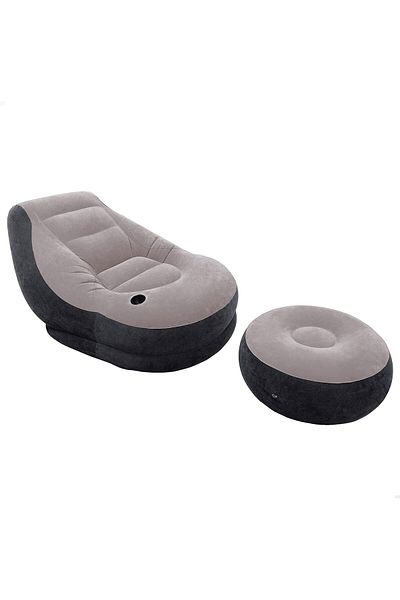 Generic Intex Ultra Lounge Inflatable Chair With Footrest (68564)