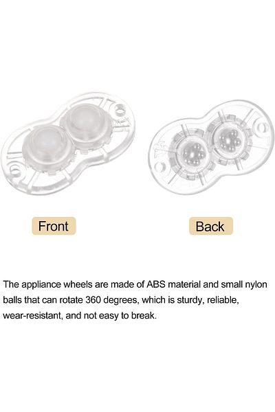Generic NALACAL Self Adhesive Mini Caster Wheels, Universal Wheel 360° Rotation Nylon Sticky Swivel Pulley