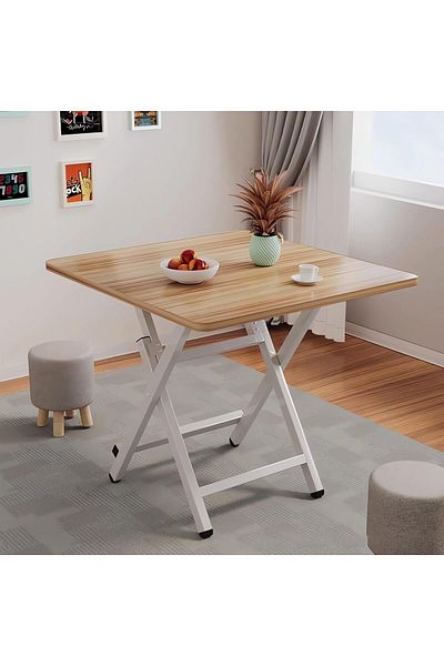 Generic Multifunctional Folding Table,Wooden Square Folding Dining Table,Portable Camping Table for Camping