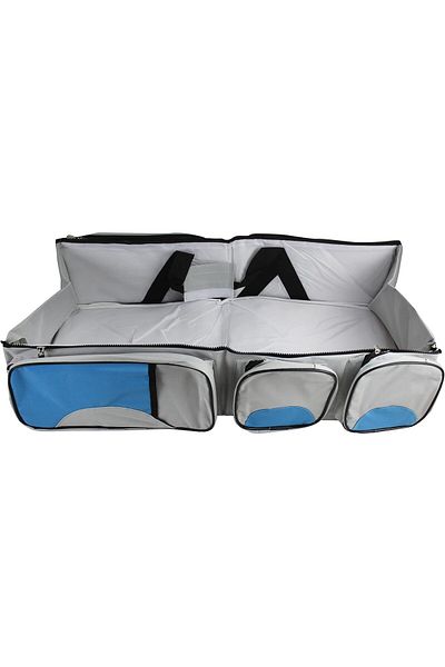 Biki Baby Travel Cot Bag 3 In 1, Folding Travel Cot,Multi-functional Portable Nappy Changing