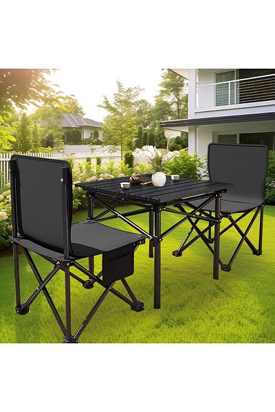 Generic ALMEKAQUZ Folding Camping Table,Aluminum Roll-up Camp Table,Portable and Durable Table Lightweight