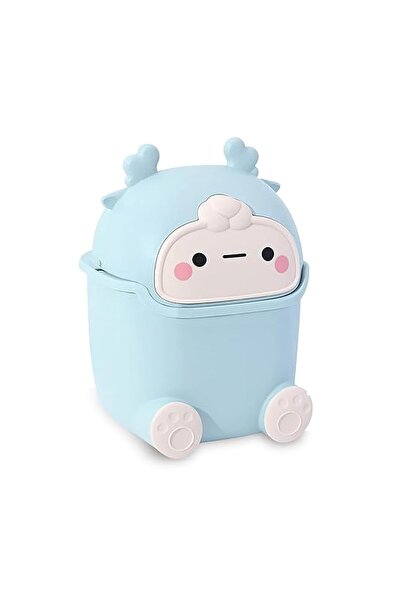 Arabest Small Desktop Plastic Trash Can with Flip Lid for Bathrooms, Kitchens...