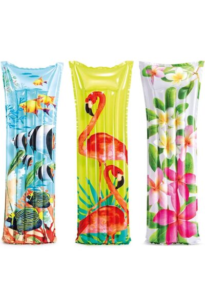 Intex - Flower Mattress, multi-colored, 183 x 69 cm, 59720