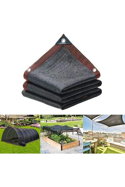 Generic Shade Net Black Sunscreen Fabric Sun Shade Sails Sun Protection Net Garden Sunshade Cloth Canopy Sh