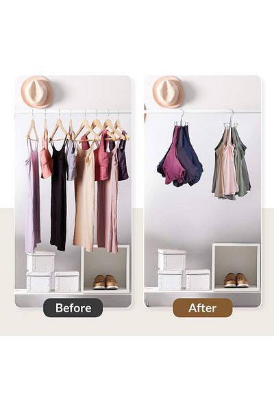 Generic ALMEKAQUZ Bra Hanger for Closet, Tank Top Organizer, Max 24 Capacity Rotatable Metal Space Saving H