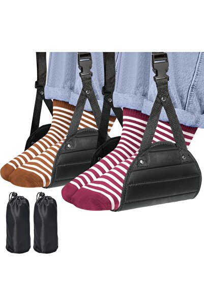Generic 2-Pack Airplane Travel Footrest Hammock - Perfect Airplane Foot Hammo...