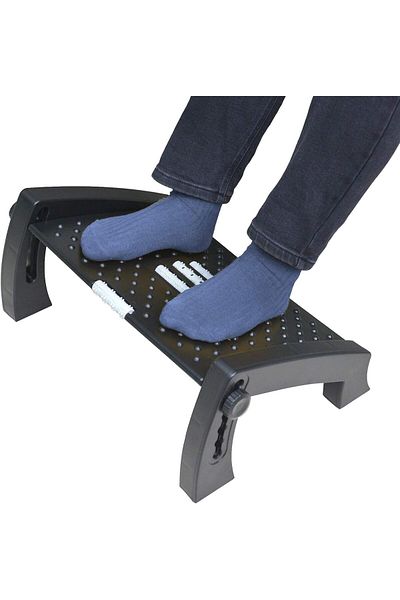 Generic Arabest Under Desk Footrest, Ergonomic Foot Rest Tilting Foot Stool for Home Office, 6 Height Adjus