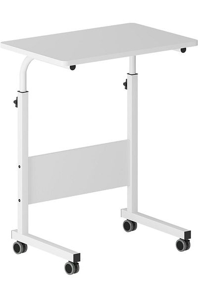 Generic TRASSLE Adjustable Laptop Computer Desk with Wheels Suitable for Bedroom, Living Room,Office,Study