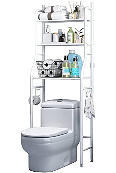 Generic COOLBABY 3 Shelf Bathroom Space Saver,Over The Toilet Rack,Bathroom Corner Stand Storage Organizer