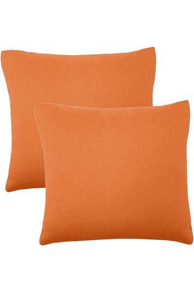 Generic Udewo 2 Pack Waterproof Outdoor Cushion Cover, Orange Throw Pillow Case Decorative Outdoor Waterpro