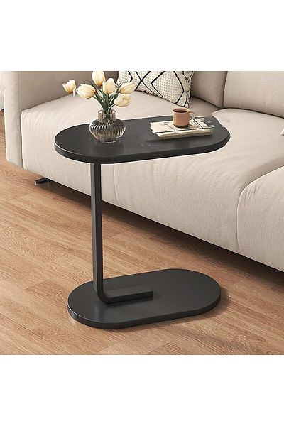 Generic End Table, C Shaped Side Table, Couch Tables That Slide Under, Small Side Table, Narrow Table for B
