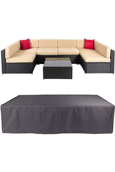 Generic Agility Patio Furniture Set Cover Outdoor Sectional Sofa Set Covers Outdoor Table and Chair Set Cov