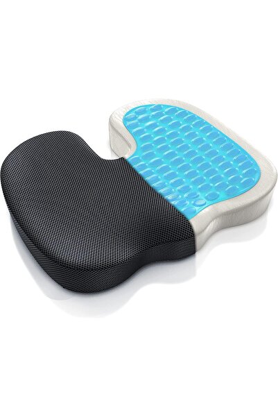 Generic SKY-TOUCH Ventilated Non-Slip Memory Foam Seat Cushion with Removable Washable Cover (Black)