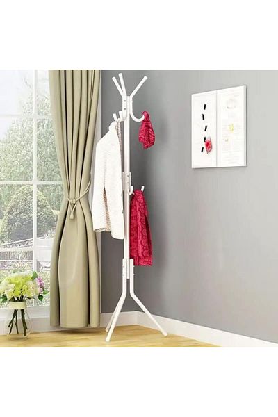 Generic AGD Coat Rack Freestanding Metal Coat Hanger for Clothes, Handbags, Hats, Umbrellas, Easy to Assemb