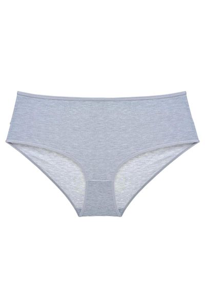 PRATİKOBA 3 Pieces Women's High Waist Bato Panties Gray Skin Powder