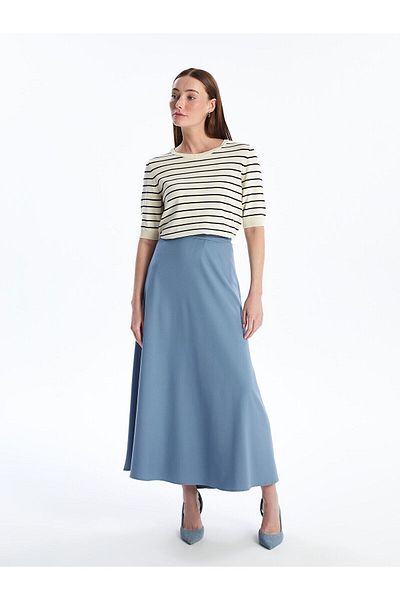 LC Waikiki Women's Elastic Waist Straight Skirt