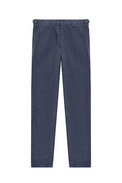 Abdullah Kiğılı Slim Fit Slim Fit Linen Classic Fabric Trousers