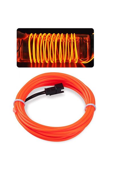 Techmaster In-Car Torpedo Strip Led Colorful Ip Neon Led 2 Meters Orange Dark
