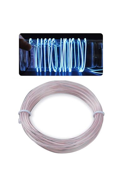 Techmaster In-Car Torpedo Strip LED Colorful Rope Neon LED 3 Meters White