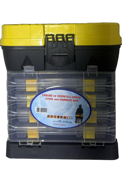 Çiftsan Asr 2089 Super Organizerli Çanta 4 Çekmeceli Tabure Balıkçı Çantası Bag 2089