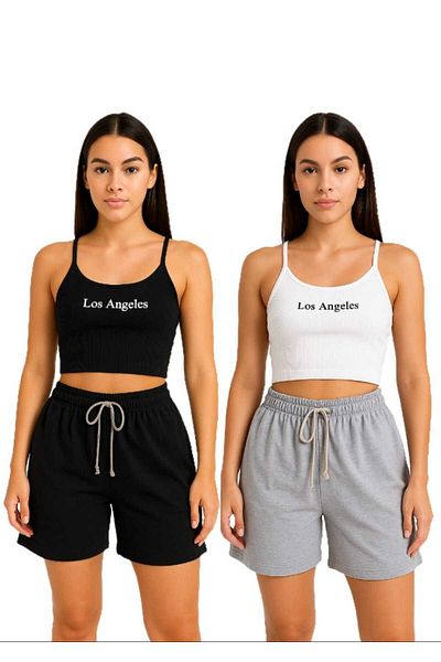 alpike Double Shorts Black and Gray