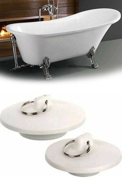 ÇELİK GRUP Set of 2 Bathroom Bathtub Sink Stopper and Drain Plug