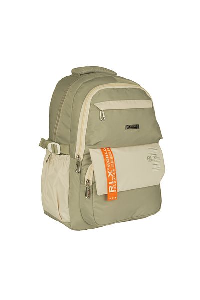 Relaxion Khaki 2059 Waterproof Lined Fabric Backpack