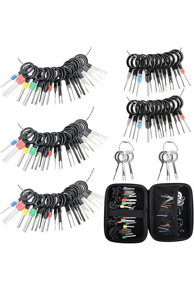 fulina Portable Terminal Removal Tool Kit,82 Pcs Depinning Tool,with Protective Case,for Automotive Car