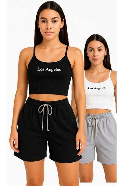 alpike Double Shorts Black and Gray